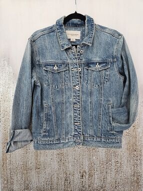 Anthropologie Blue Denim Jean Jacket